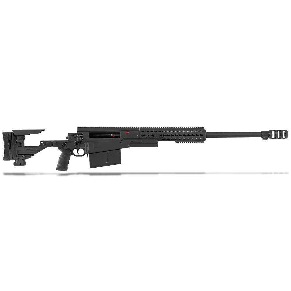 Accuracy International AX50ELR  Rifle Black 27" threaded, Std MB, Folding stock, 1 Mag, Butt spike. 45 MOA rail|