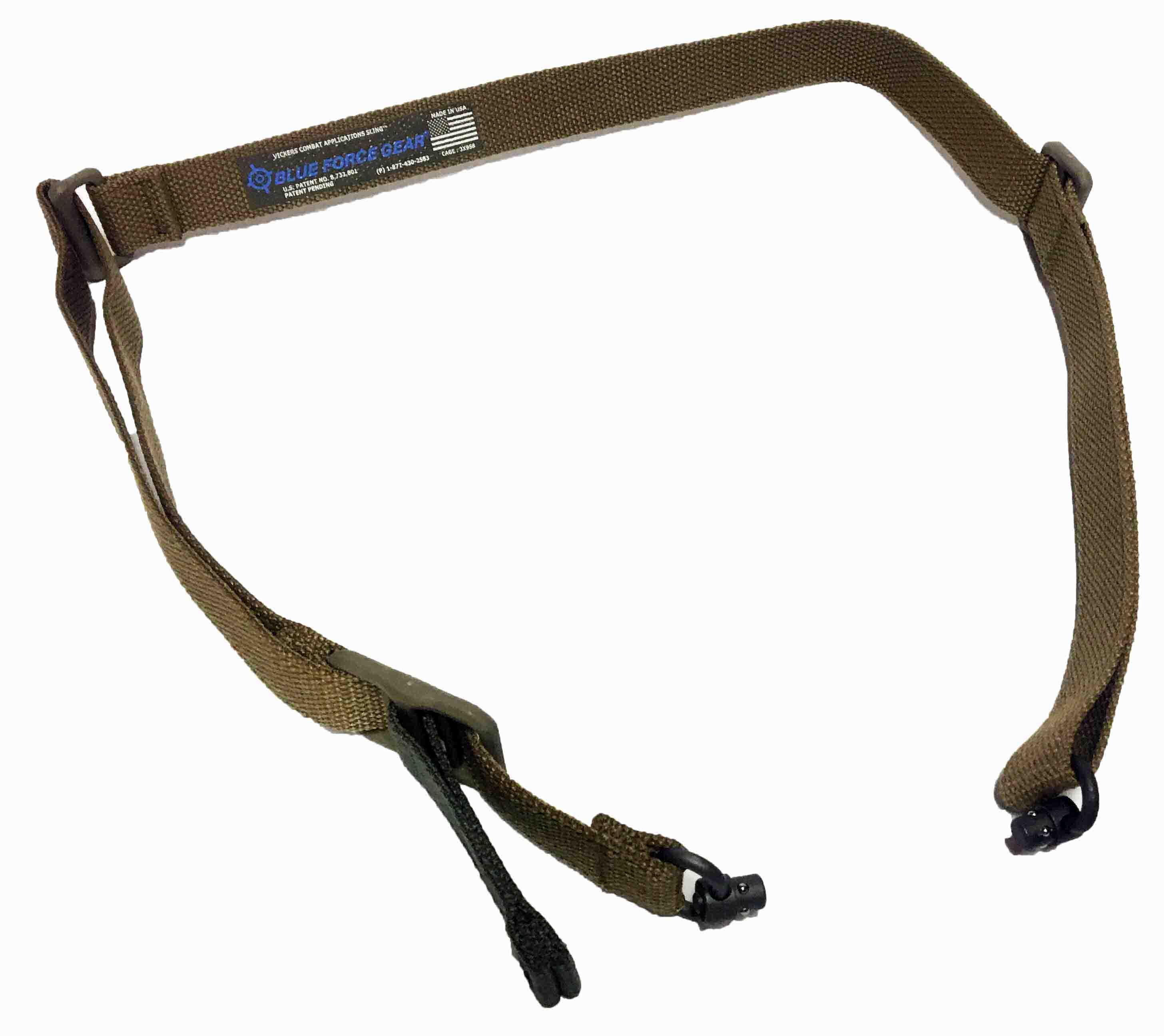 Blue Force Gear Vickers Sling Dual Push Button Molded Nylon hardware Coyote Brown|VCAS-PB-125-AA-CB