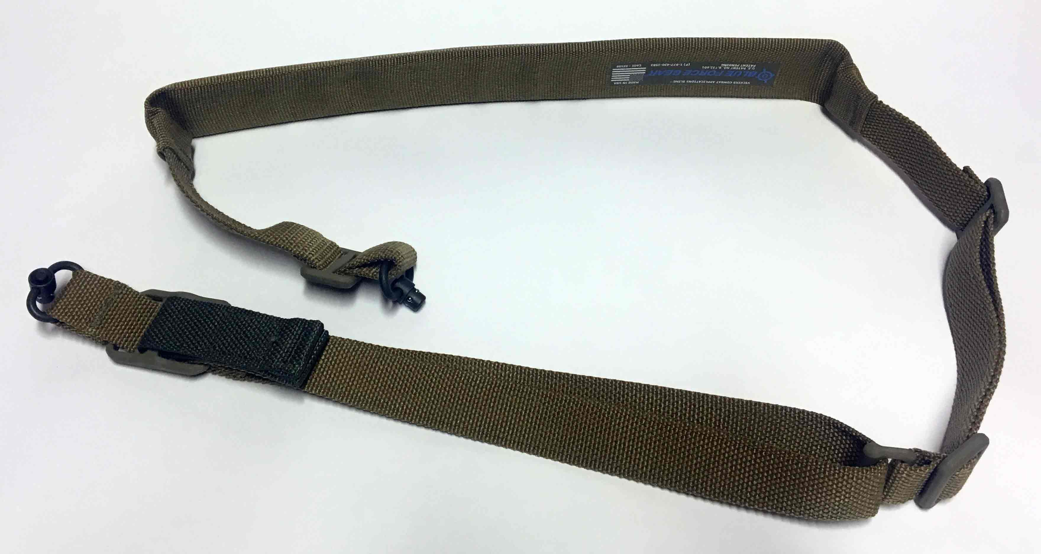 Blue Force Gear Vickers Padded Push Button Sling Acetal Adjuster Coyote Brown|VCAS-PB-200-AA-CB