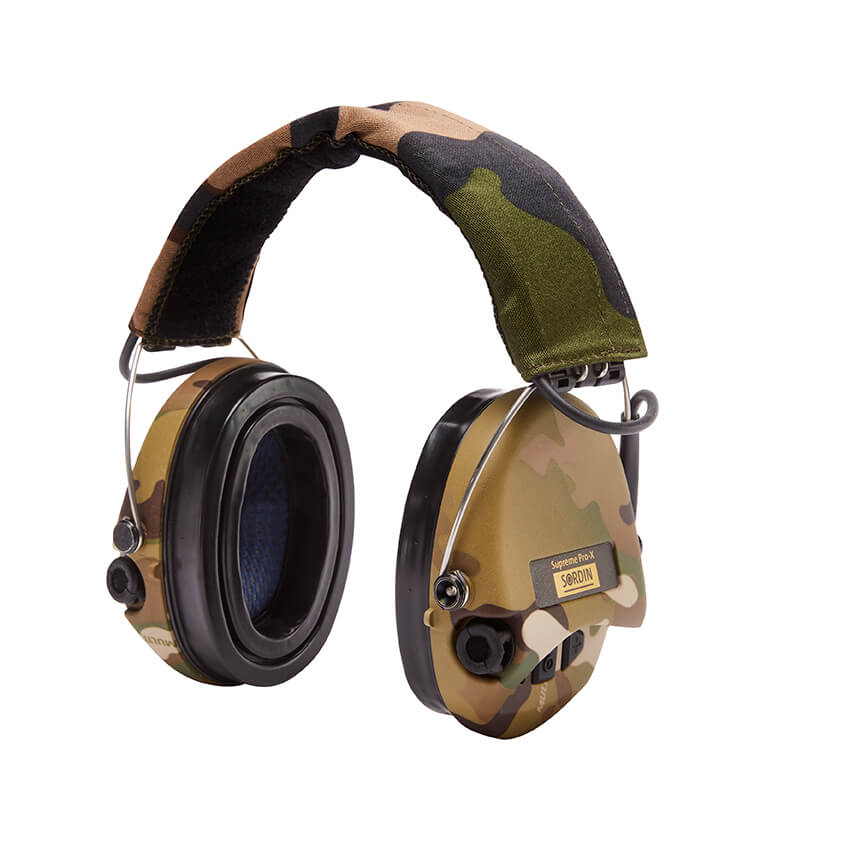 Supreme Pro-X Camouflage with LED & gel rings.by Sordin|75302-X-08-S
