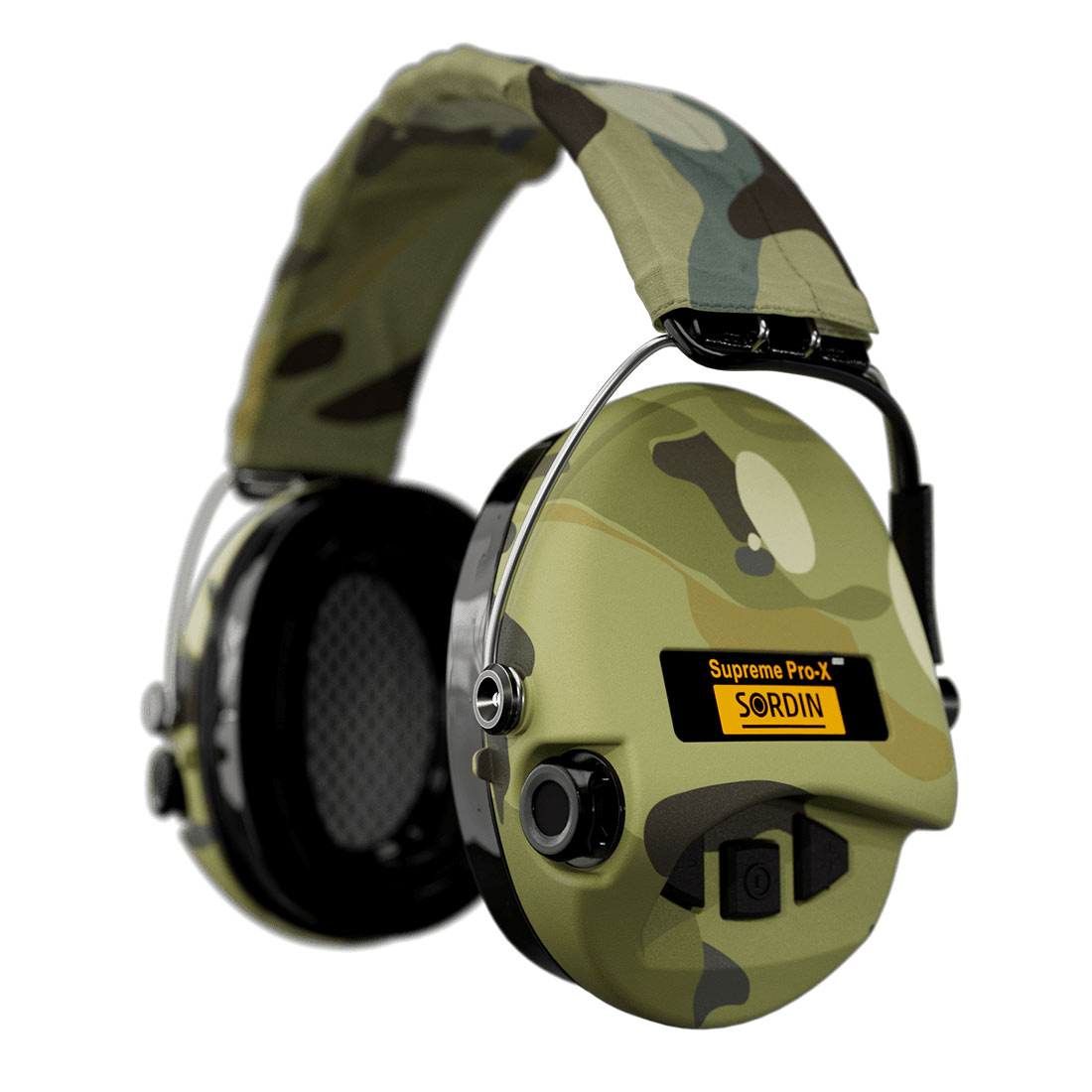 Supreme Pro-X Camouflage with LED & gel rings.by Sordin|75302-X-08-S