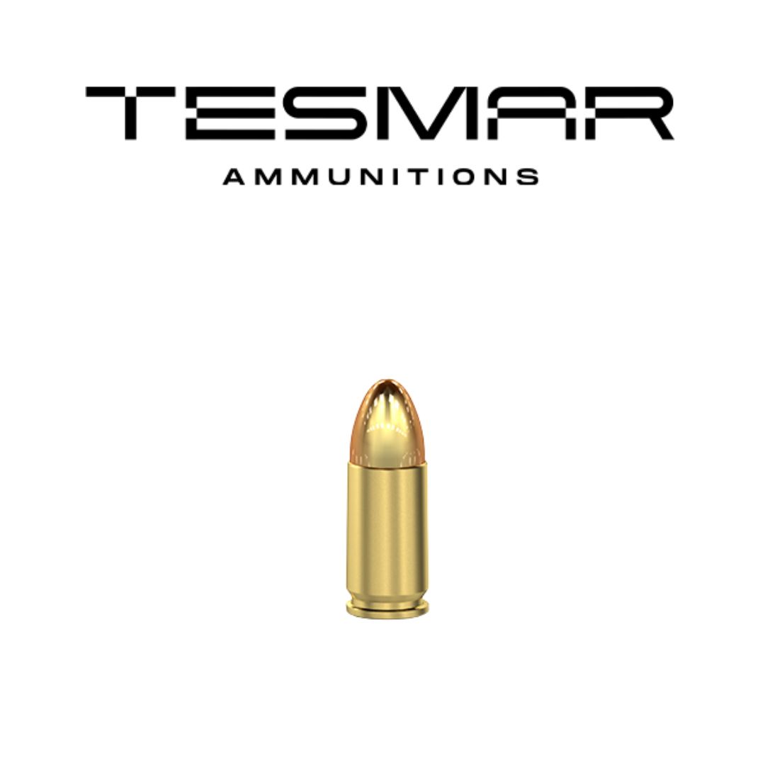 Tesmar 9mmP 115gr FMJ Ammunition, Case Of 3,000 Rounds|