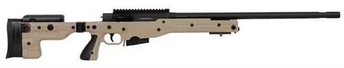 Accuracy International AT Rifle - Left Hand Folding Dark Earth Stock - 308 Win 26 inch plain threaded bbl, Tac Muzzle Brake|