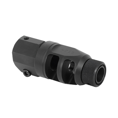 TACTICAL MUZZLE BRAKE ASSEMBLY, DOUBLE CHAMBER - THREADED FOR SUPPRESSOR|26804