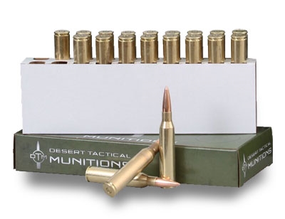 Desert tactical 338 lapua mag Ammo, 300 grain Scenar, Box of 20 DTM-338LM 