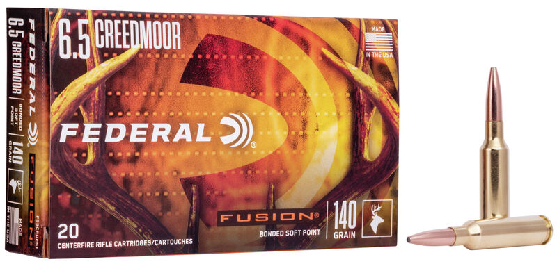 Federal Fusion 6.5 Creedmoor 140gr Fusion bonded soft point Box of 20|F65CRDFS1