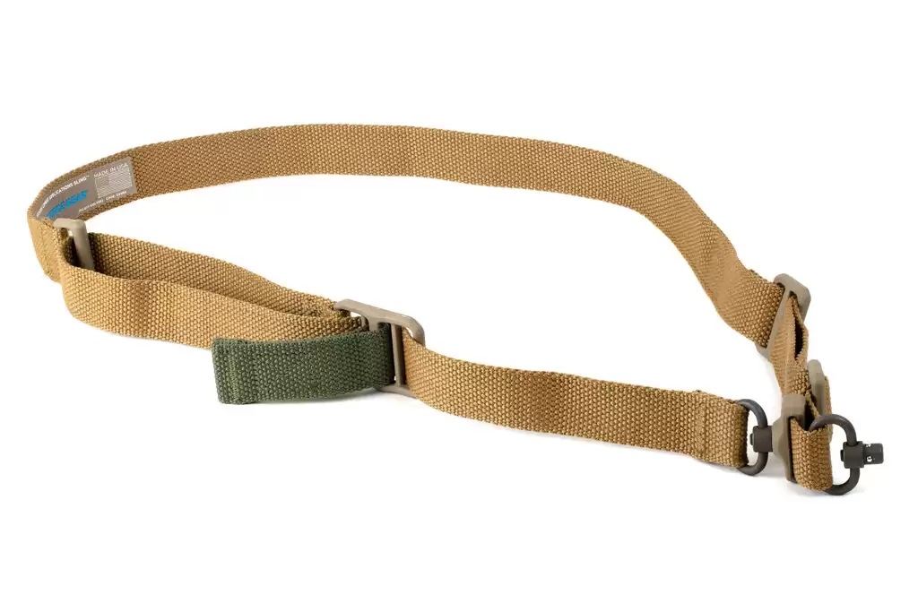 Blue Force Gear Vickers 221 Unpadded Push Button Sling Coyote Brown|VCAS-2T01-PB-125-AA-CB