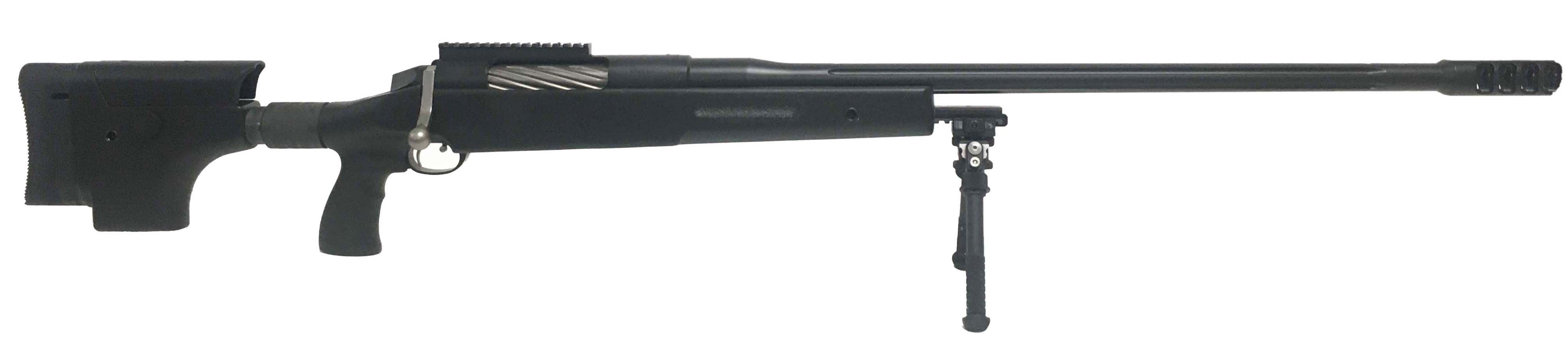 McMillan TAC416 30" Navy Fluted Threaded, Black,  Jewell trigger, 1 Mag 5rd, 1 case|