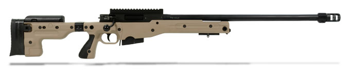 Accuracy International AT Rifle - Folding FDE, 6.5CR, 26", Cut Rifled, Plain Threaded, Tac brake, 1 Mag 10rd|