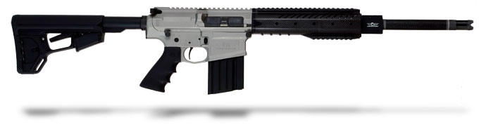 Christensen Arms CA-10 silver receiver, carbon wrap 308, 16 inch bbl, Magpul ACS Lite stock, one 20  